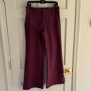 Maeve by Anthropologie plum flare cut pants size 6 in great condition
